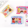 Kit Mini Borrachas em Formato de Donuts