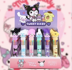 Caneta 10 Cores Sanrio - Fofura Multicolorida na internet