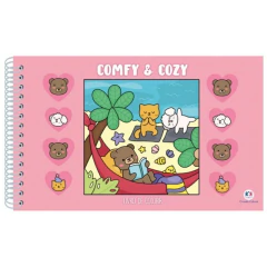 LIVRO DE COLORIR COMFY & COZY - ROSA - comprar online