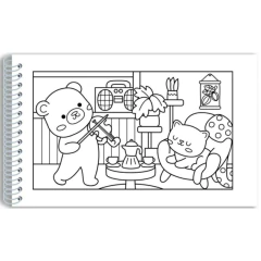 LIVRO DE COLORIR COMFY & COZY - ROSA - Twins Papelaria Afetiva