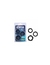 SET ANILLOS STAY HARD TEXTURADOS NEGROS