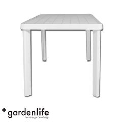 MESA GARDEN LIFE F421000 BALI BLANCA 120X070 - comprar online