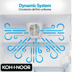 HELADERA KOH-I-NOOR KHD43/7 BLANCA C/FREEZER 413LTS - Confort Acuario