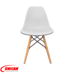 SILLAS EAMES RIOS UNICAN PLASTICO BASE CAÑO Y MADERA - comprar online