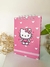 Bloco de notas A6 com elástico - Hello Kitty