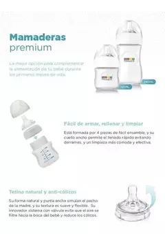Baby Innovation - Combo mamadera 240ml y 120ml - nelly´s baby store
