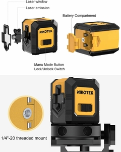 Imagen de Nivel láser autonivelante de laser verde horizontal y vertical