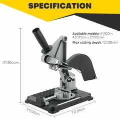 Soporte para amoladora angular | Soporte de pulidora angular de 45 grados con mango deslizante - comercializadora A.S