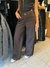 Wide leg ancho marron