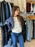 Campera canelon azul