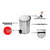 KIT 02 LIXEIRAS 05L + 01 ESCOVA SANITARIA INOX - loja online