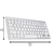 teclado branco sem fio bluetooth padrão apple na internet