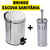 LIXEIRA INOX 05L + ESCOVA SANITÁRIA