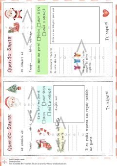 CARTITAS PARA SANTA IMPRIMIBLE (dis.1) en internet
