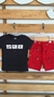 CONJ. CAMISETA M/MALHA / BERMUDA MOLETINHO/TAM: 3/MASCULINO