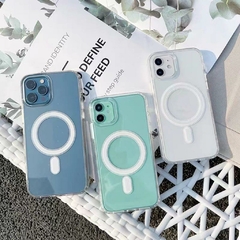 Capa magnética transparente para carregador sem fio magsafe