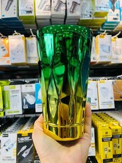 Copo Térmico de Aço Inox Titânio formas 3D desing diamante - comprar online