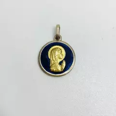 Virgen Niña con Frente de oro y esmalte en internet