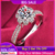 Lmnzb-anel de luxo de prata esterlina 925 para mulheres 1 quilate anel de diamante de zircônia noivado aliança de casamento jóias presente de aniversá - loja online