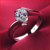 Lmnzb-anel de luxo de prata esterlina 925 para mulheres 1 quilate anel de diamante de zircônia noivado aliança de casamento jóias presente de aniversá na internet