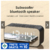 Espelho Digital LED Alarm Clock MP3 FM Rádio Sem Fio Bluetooth Speaker Subwoofer Bluetooth Com Função de Suporte Do Telefone