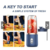400ML Espremedor Elétrico Mini Liquidificador Portátil 6 Lâminas De Suco De Alimentos Misturador Leite Smoothie na internet