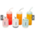 Mini Liquidificador Portátil Vidro 6 Lâminas Tomate Maz-007 na internet