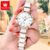 OLEVS-Relógio de pulso de quartzo impermeável feminino, elegante relógio bracelete, marca de luxo, moda, senhoras relógios - MEGA  SEDUÇAO