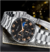 Reloj hombre moda masculina relógio de aço inoxidável calendário luxo quartzo relógio de pulso relógios de negócios para o homem montre homme - comprar online