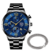 Relógio de pulso masculino de quartzo em aço inoxidável, Relógios masculinos, Pulseira de prata, Relógio luminoso, Calendário - comprar online