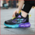 Imagem do Sapatilhas casuais para crianças, Sapatos de tênis confortáveis para crianças, Sapatos esportivos escolares para meninos, Tênis de basquete infantil,