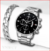 Relógio de aço de luxo masculino, relógio quartzo, pulseira corrente, relógios de negócios, relógio masculino, calendário, moda - comprar online