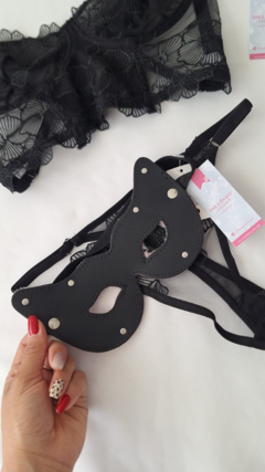 Antifaz de Cuero | Peluche Reversible - comprar online