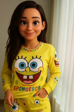 Pijama Personajes- Bob Esponja Adultos - tienda online