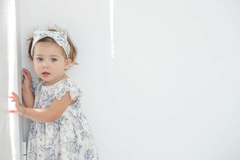 PORCELANA Vincha moño estampado - comprar online