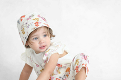 CAMPESTRE Gorro Chanel fibrana estampado natural rosa. Casual. en internet