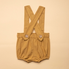 Enterito short con tiradores Gris - Cottonfield