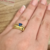 Conjunto Anel de Chapa + Solitário - Moeda Antiga - loja online