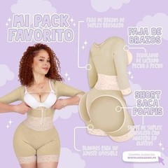 FAJA BRAZOS Y SHORT SACA POMPI (PROMO DUO) - comprar online