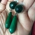 Brinco Prata Quartzo Verde com Gota Jade Esmeralda na internet