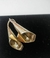 Brinco Prata Flor Copo de Leite com Detalhes Ouro