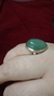 Anel de Prata com Quartzo Verde Oval - RAMAT Jóias