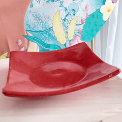 bandeja cerâmica, suporte para doces de festa