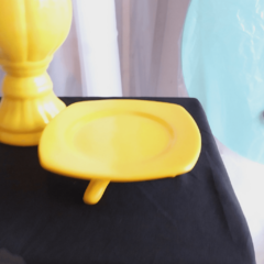 Bandeja decorativa cerâmica