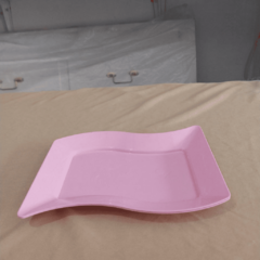 BANDEJA RETANGULAR ROSA
