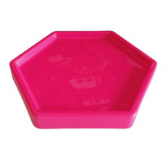 Bandeja sextavada rosa - comprar online