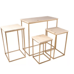 KIT DE MESA DOURADA quadrada PARA FESTA - comprar online