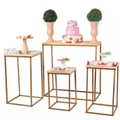 KIT DE MESA DOURADA quadrada PARA FESTA