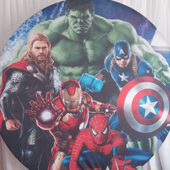 Painel redondo 1,5m. Os Vingadores