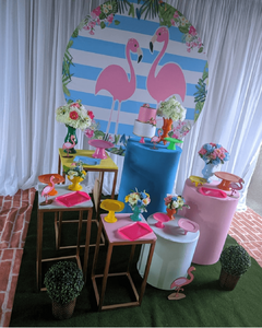 Painel redondo Flamingo 1,50M